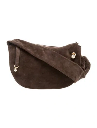 Pre-owned Strathberry Suede Shoulder Bag In Brown