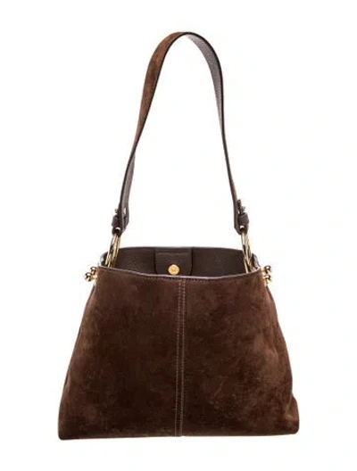 Pre-owned Strathberry Suede Shoulder Bag In Brown