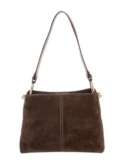 Pre-owned Strathberry Suede Shoulder Bag In Brown