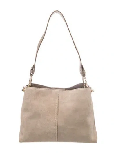 Pre-owned Strathberry Suede Shoulder Bag In Neutral