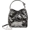Strathberry The Circus Sequin Bucket Bag In Black