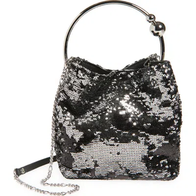 Strathberry The Circus Sequin Bucket Bag In Black
