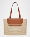 Strathberry Medium Basket Shoulder Bag In Tan