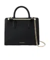 Strathberry Nano Leather Tote In Black