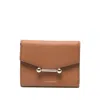 Strathberry Mosaic Bar-detail Leather Wallet In Brown