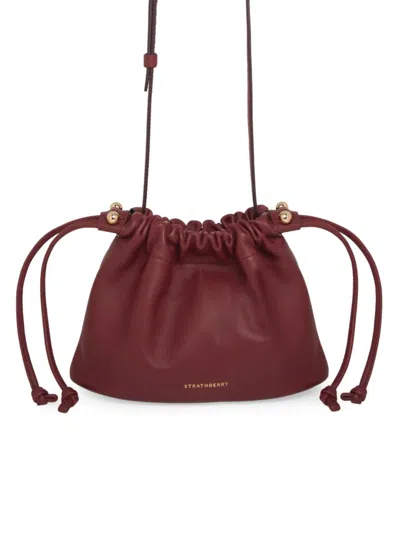 Strathberry Women's Charlotte Midi Soft Leather Crossbody Bag In Burgundy