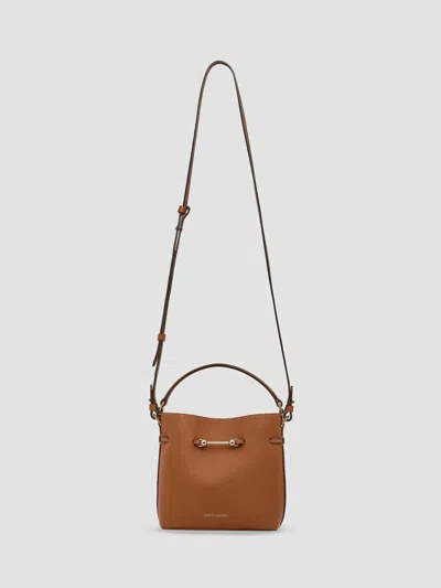 Strathberry Women's Corda Mini Leather Bucket Bag In Chestnut