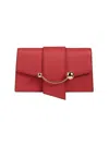 Strathberry Women's Crescent Leather Shoulder Bag In Rasberry Red Burgundy