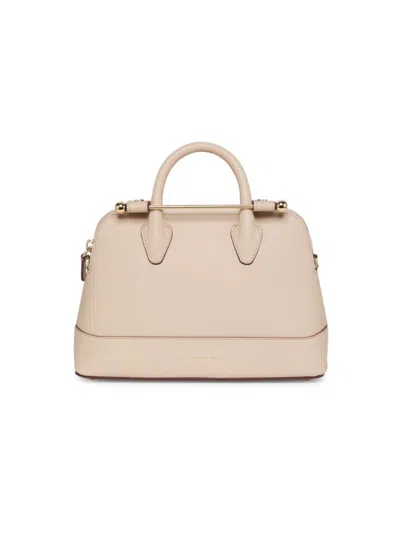 Strathberry Women's Dome Mini Leather Top Handle Bag In Oat