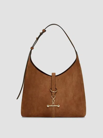 Strathberry Women's Kite Suede Hobo Bag In Tan