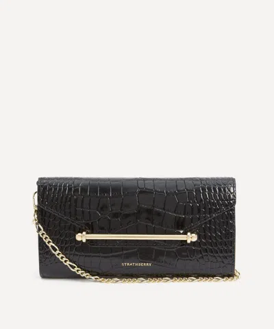 Strathberry Women's Multrees Cross-body Chain Wallet In Black
