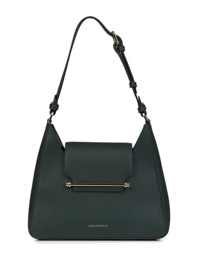 Strathberry Women's Multrees Leather Hobo Bag In Bottle Green | ModeSens