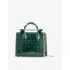 Strathberry Womens The  Croc-embossed Mini Leather Tote Bag
