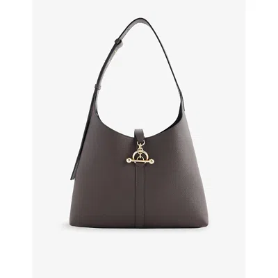 Strathberry Womens Espresso Kite Leather Shoulder Bag In Brown