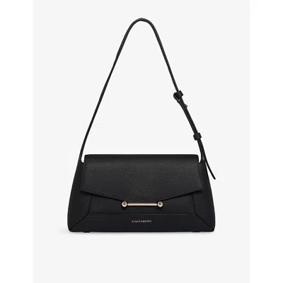 Strathberry Womens Black Mosaic Leather Shoulder Bag