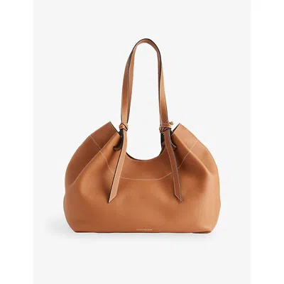 Strathberry Womens Tan Barra Grained Leather Tote Bag In Brown