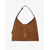 Strathberry Womens Tan Kite Hobo Maxi Suede Shoulder Bag In Brown