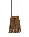 Strathberry X Cinq A Sept Osette Fringe Crossbody Pouch In Brown