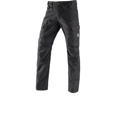 Strauss Cargo Work Pants E.s.vintage In Black