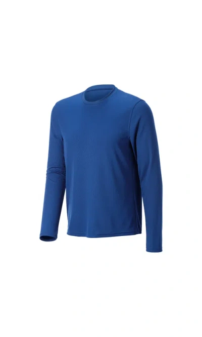 Strauss Performance Long Sleeve Shirt In Blue