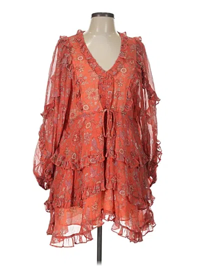 Strawberry Paris Cocktail Dress In Orange