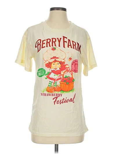 Pre-owned Strawberry Shortcake Short Sleeve Top Ivory Crew Neck Tops