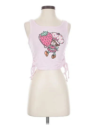 Pre-owned Strawberry Shortcake Sleeveless T-shirt In Pink