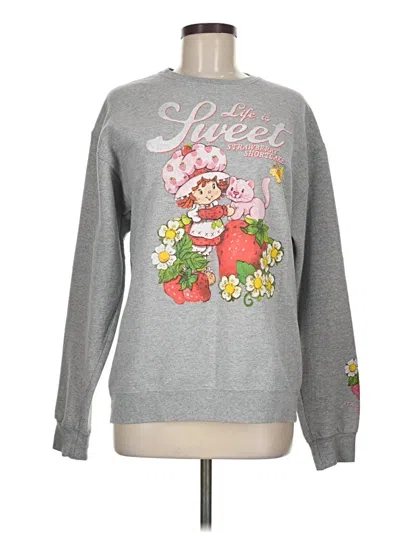 Pre-owned Strawberry Shortcake Sweatshirt In Gray