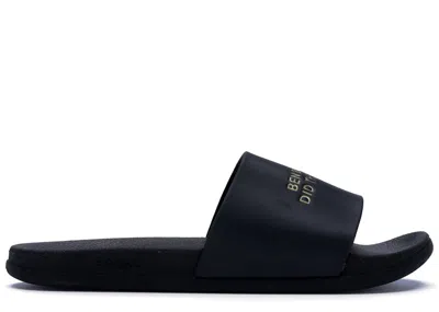 Pre-owned Men's  "ben Baller Did The Chain" Slidesneakers In Black/gold from StockX