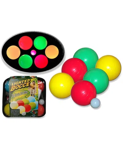 Stream Machine Backyard Fun Lighted Bocce Set, 11 Pieces In Multi