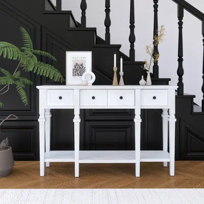 Streamdale Furniture 48" Console Table With Drawers And Shelf