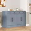 Streamdale Furniture Freestanding Kitchen Pantry With Adjustable Shelves (set Of 2)