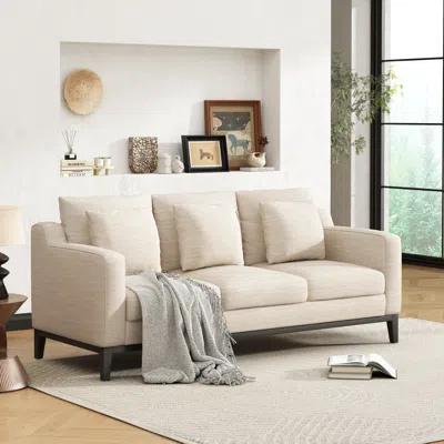 Streamdale Furniture Mira Comfy 3-seat Sofa Modern For Any Space
