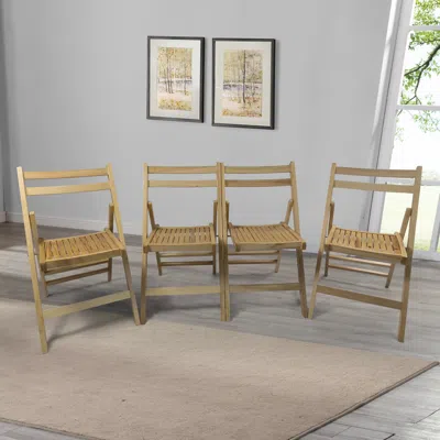 Streamdale Furniture Slatted Wood Folding Special Event Chair