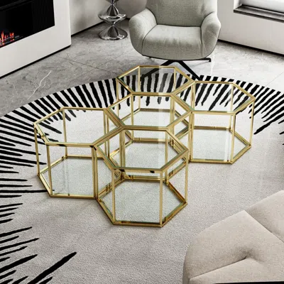 Streamdale Furniture Streamdale 1+4 Living Room Small Coffee Table Bed Table Table Side Table