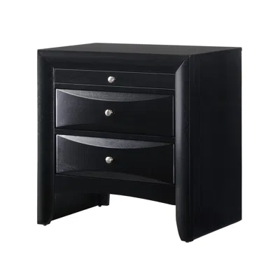Streamdale Furniture Streamdale 1 Piece Contemporary 2 Drawer Nightstand End Table Jewelry Tray