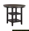 Streamdale Furniture Streamdale 1 Piece Counter Height Table With 2x Display Shelves Transitional