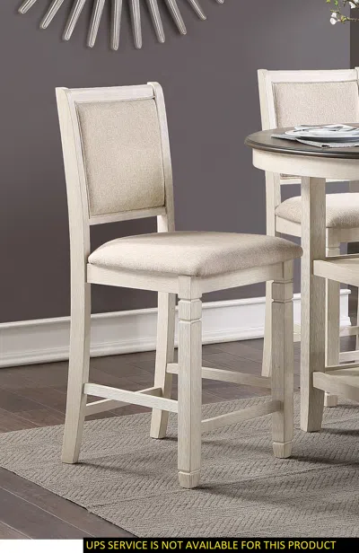 Streamdale Furniture Streamdale 1 Piece Counter Height Table With 2x Display Shelves Transitional