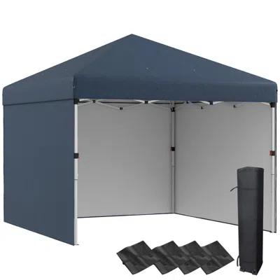 Streamdale Furniture Streamdale 10' X 10' Pop Up Canopy Tent With 3 Sidewalls