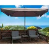 Streamdale Furniture Streamdale 10 X 6.5ft Rectangular Patio Umbrella