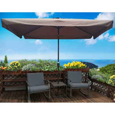 Streamdale Furniture Streamdale 10 X 6.5ft Rectangular Patio Umbrella
