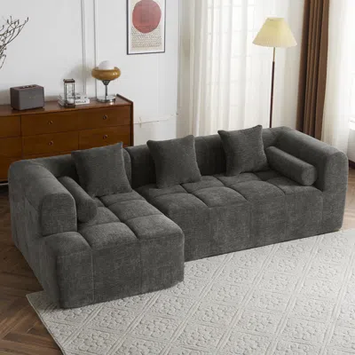 Streamdale Furniture Streamdale 101" Sectional Sofa, Modular Couch, Deep Seating