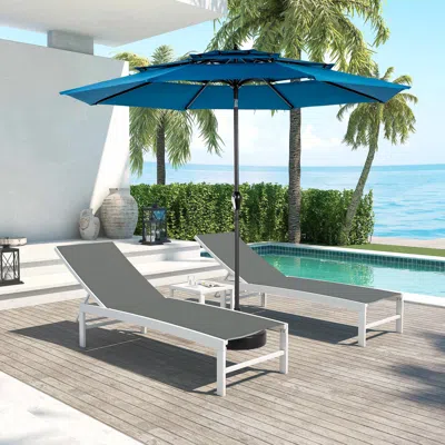 Streamdale Furniture Streamdale 10ft 3-tier Auto-tilt Patio Umbrella