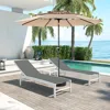 Streamdale Furniture Streamdale 10ft Aluminum Auto-tilt Patio Umbrella (khaki)