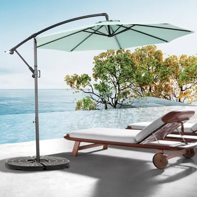 Streamdale Furniture Streamdale 10ft Patio Umbrella Polyester Shade, Easy Tilt