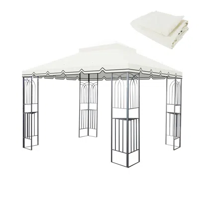Streamdale Furniture Streamdale 10x10 Gazebo Canopy Replacement - Beige (frame Not Included)