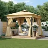 Streamdale Furniture Streamdale 10x10 Outdoor Gazebo With Netting & Privacy Screens