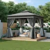 Streamdale Furniture Streamdale 10x10 Outdoor Gazebo With Netting & Privacy Screens