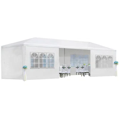 Streamdale Furniture Streamdale 10x30 Wedding Canopy With Sidewalls