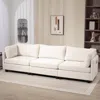 Streamdale Furniture Streamdale 111.42x32.28" 3-seater Chenille Sofa - Comfy, Cloud-soft, With Side Pocket